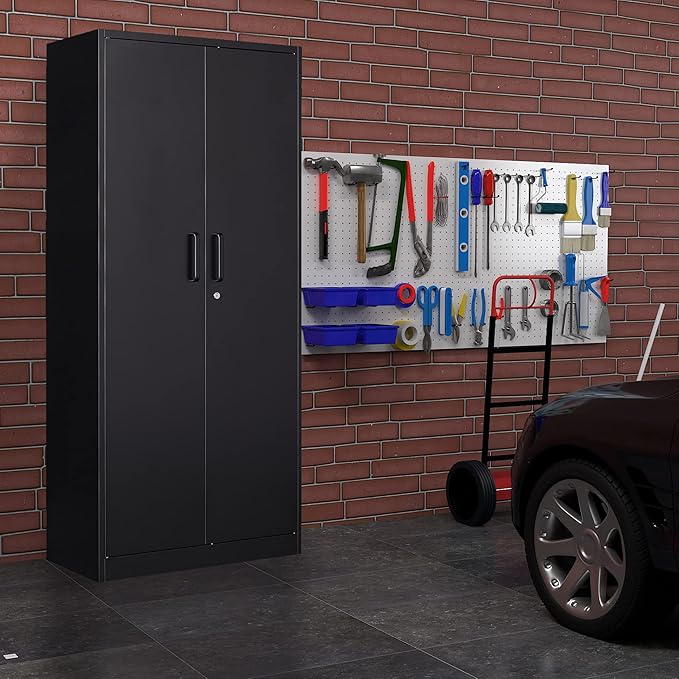 72" Tall Metal Storage Locking Cabinet