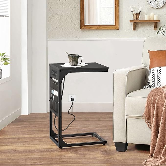 TUTOTAK C Shaped End Table
