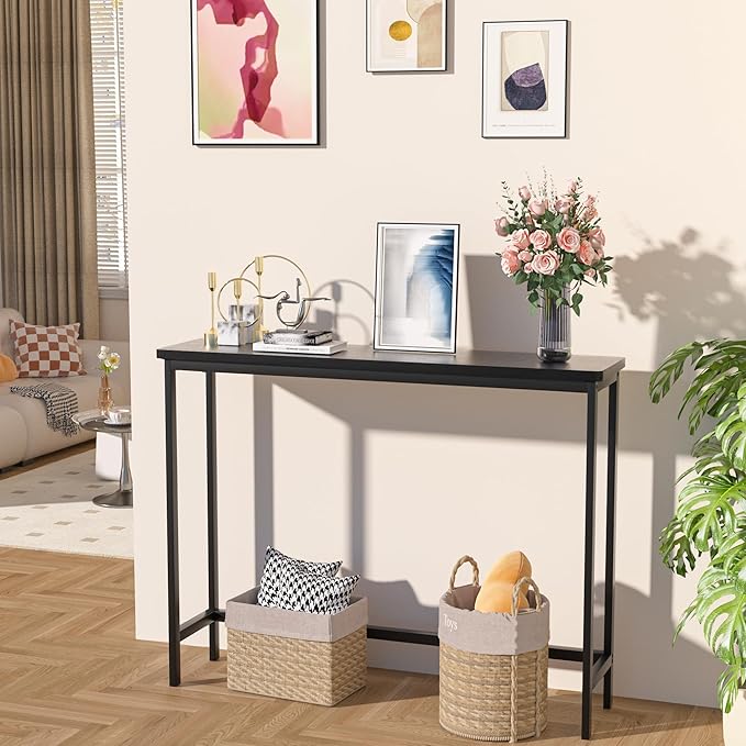 VASMIA Console Table, Entryway Table, Narrow Sofa Table, Living Room