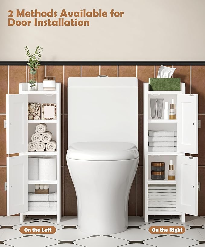 Akxomel Small Bathroom Cabinet