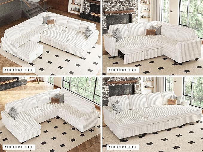 Belffin Modular Sectional Storage Chaise Module