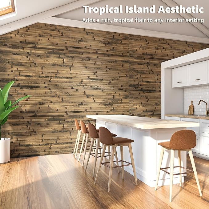 Art3d Natural Bamboo Wall Panel
