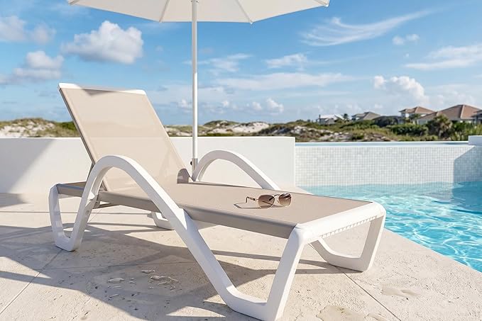 PURPLE LEAF Patio Chaise Lounge Chair
