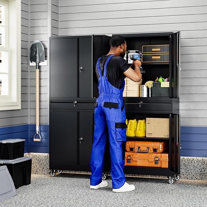 Yizosh Metal Garage Storage Cabinet
