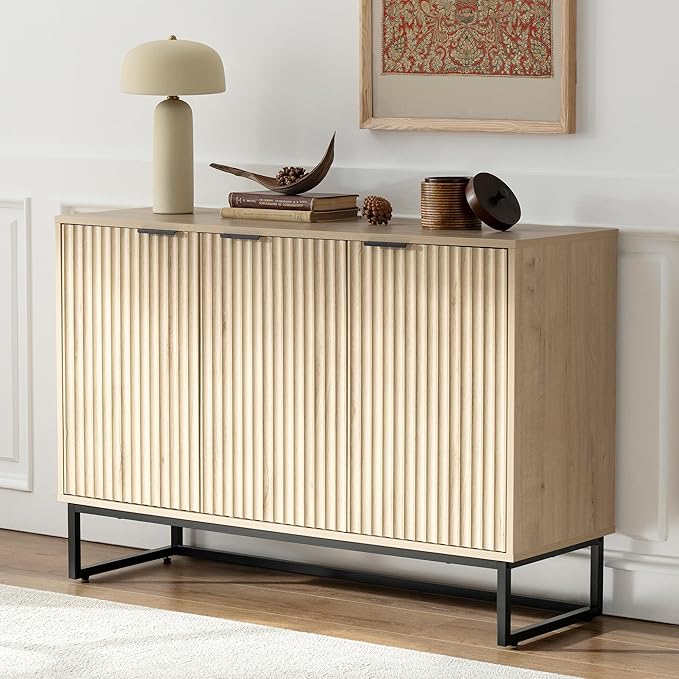 EYYTHUNG Fluted Storage Cabinet