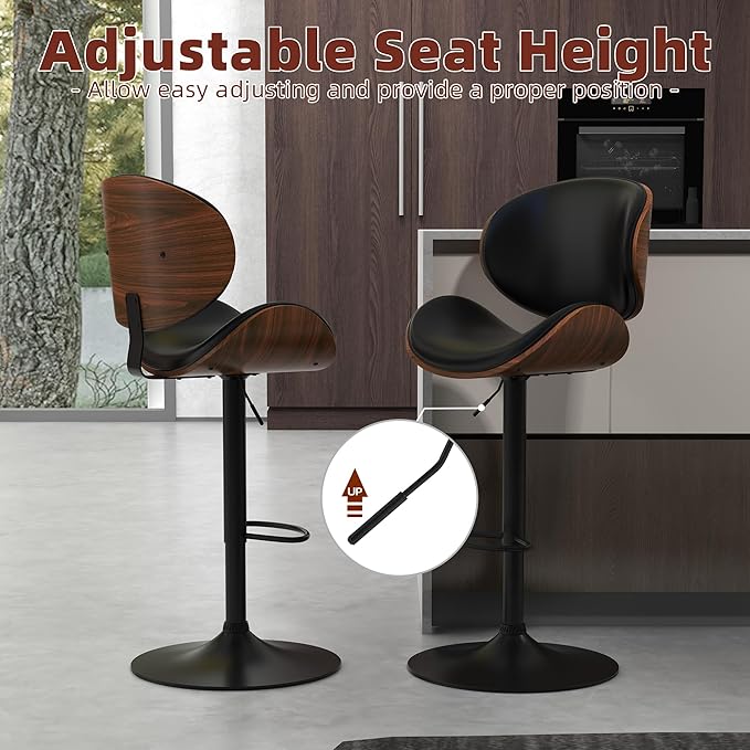 civama Bar Stools 1 PC for Kitchen Counter, Adjustable Bar Height Chairs