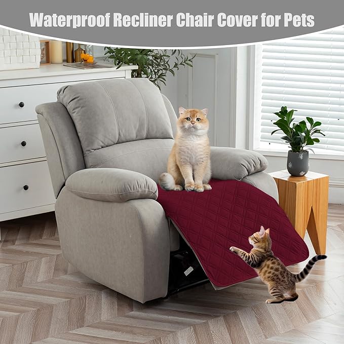 Genina Waterproof Recliner Chair Covers, Recliner Cover