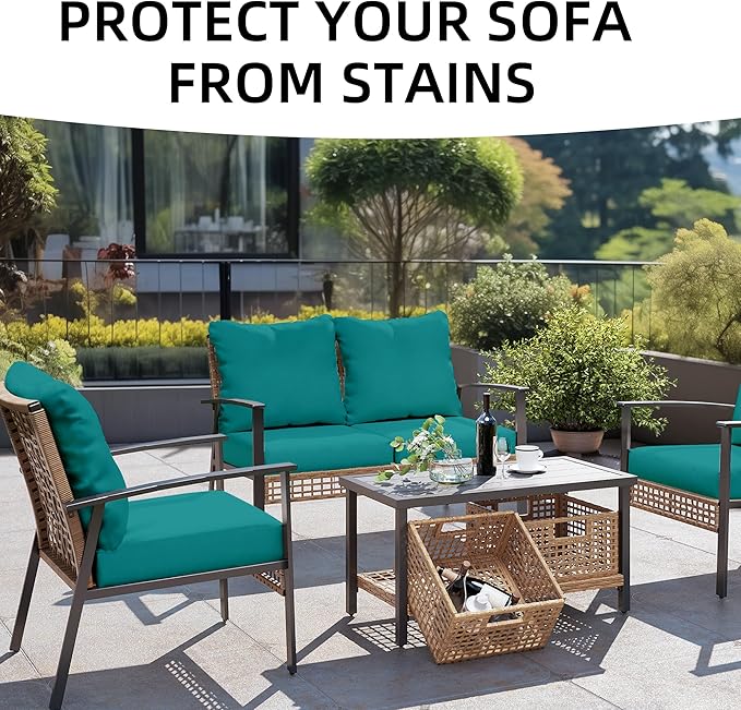 Outdoor Cushion Covers Set, Replacement