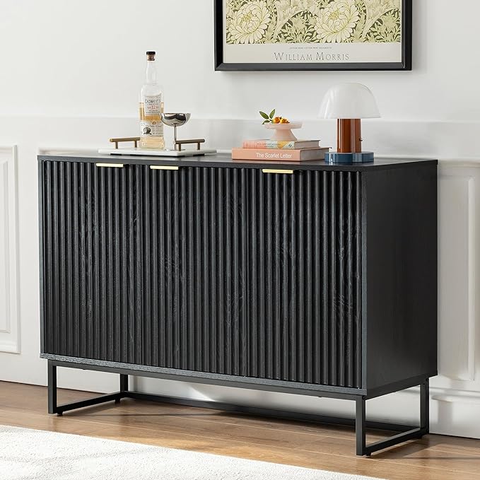 EYYTHUNG Fluted Storage Cabinet