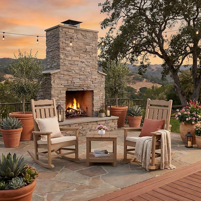 Stoog Oversized Outdoor Rocking Chair, Porch Rocker