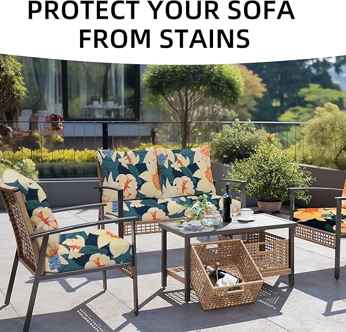 Outdoor Cushion Covers Set, Replacement