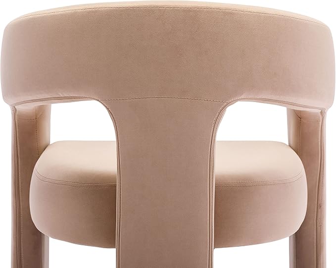 VESCASA Velvet Barrel Dining Chair
