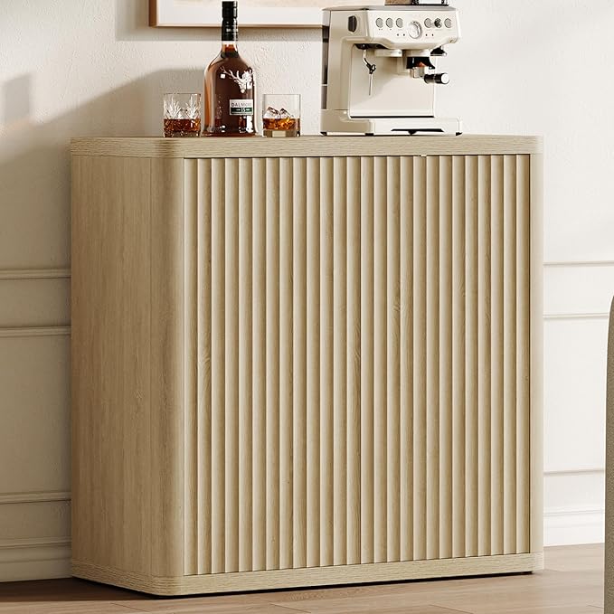 SICOTAS Buffet Cabinet with Storage Sideboard Accent Modern Credenza with Doors