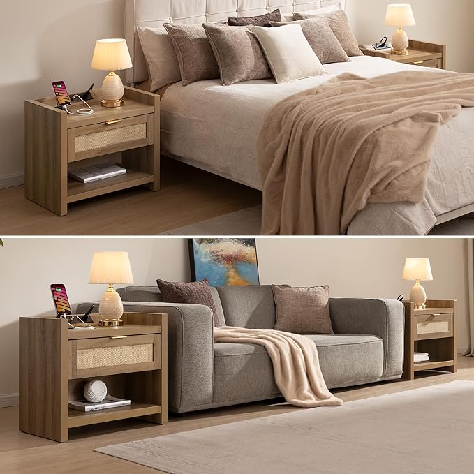 SICOTAS Night Stand Bed Side Table