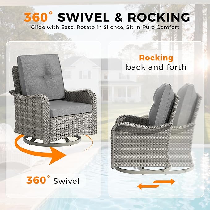 14-Seat Outdoor Wicker Patio Furniture Set