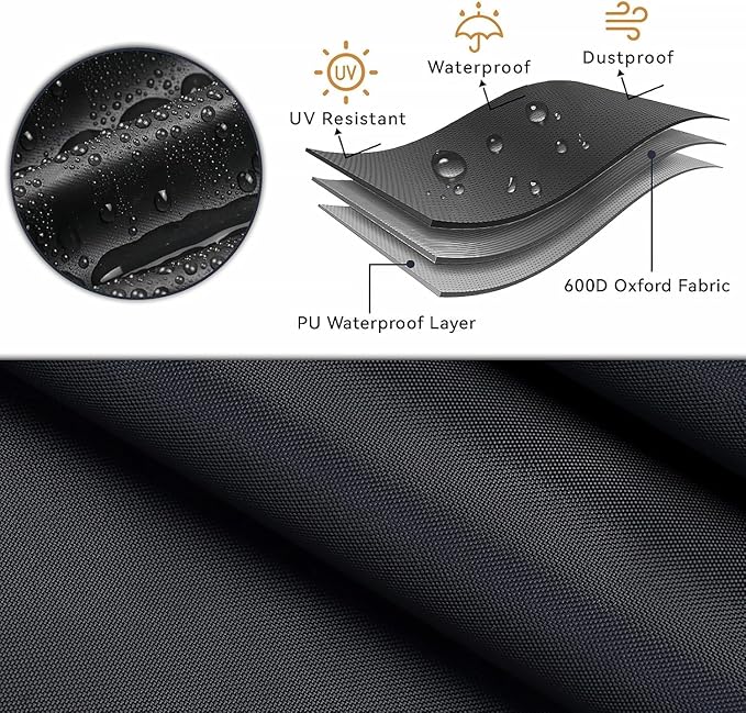 Chaise Lounge Covers, 1 Pack Waterproof Outdoor Lounge Chair Covers