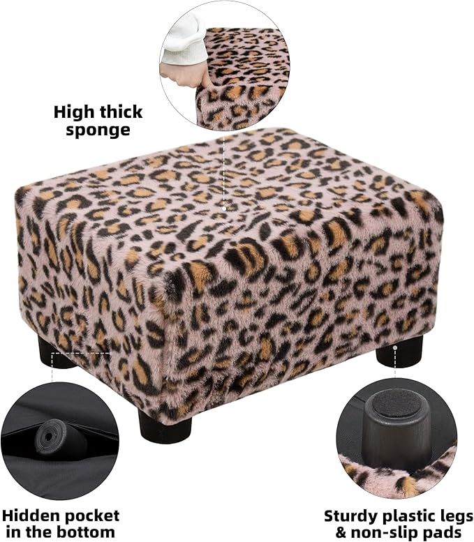 CAROLMADE Small Foot Stool Ottoman Footstool