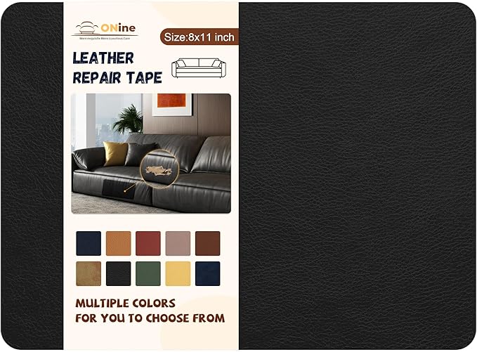 ONine Leather Repair Patch，Self-Adhesive Couch Patch，Multicolor Available