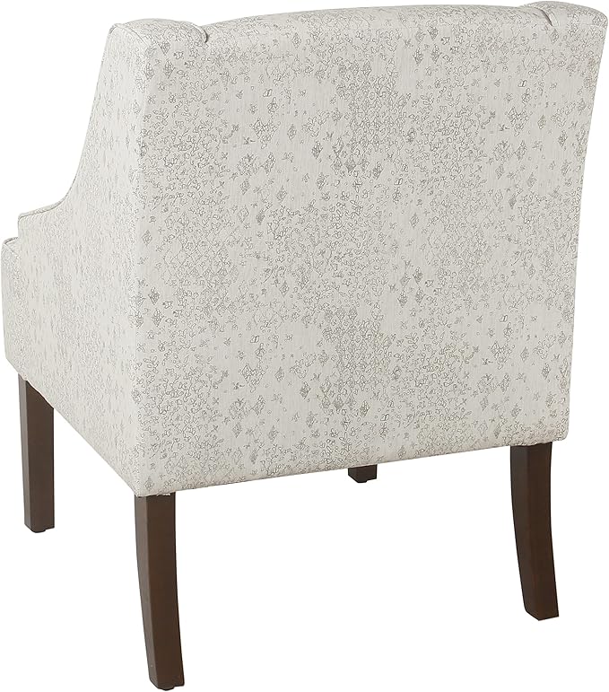 Homepop Home Decor | Upholstered Classic Swoop Arm Accent Chair | Accent Chairs