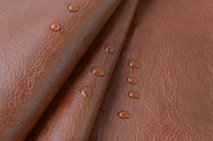 Wento Thick 2 Yard Faux Leather Fabric Soft Skin Grain PU Leather