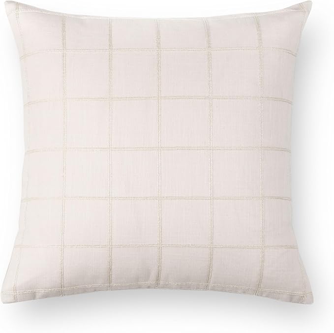 Crumbs Home Modern Farmhouse Fall Linen Indoor Outdoor Throw Pillow Cover Only