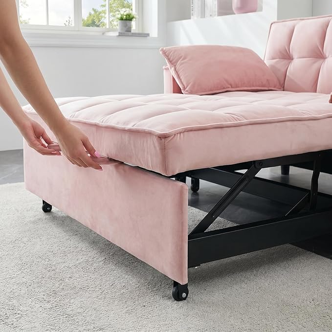3 in 1 Convertible Sofa Bed, Loveseat Sleeper Sofa