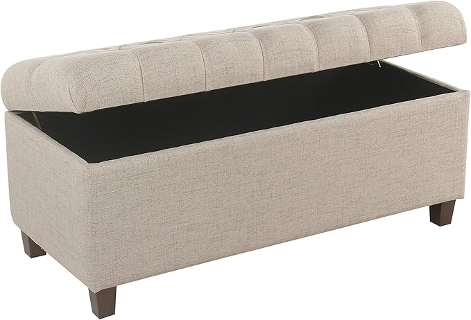 Homepop Home Decor | Tufted Ainsley Button Storage Ottoman Bench