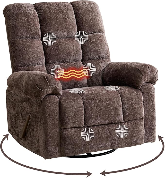 Oversized Swivel Rocker Recliner