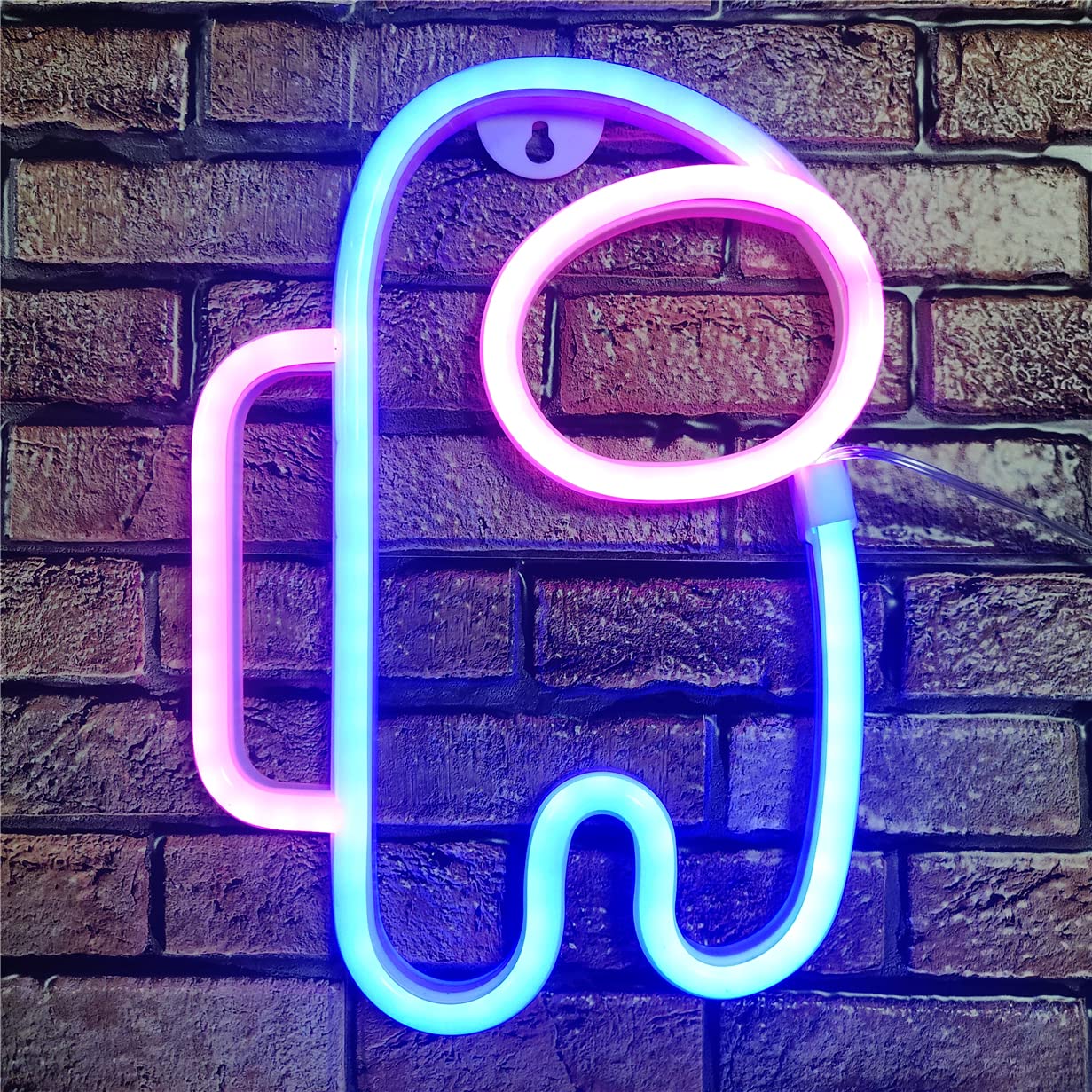 QiaoFei Alien Neon Sign Lights Astronaut with USB or Battery Operated for Kid's Room Bedroom Bar Restaurant Game Room Christmas Valentine's Day Birthday Party Gift LED Art Decoration Light.