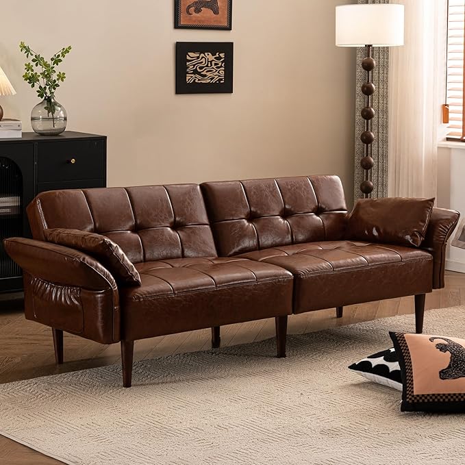 HALLYBEE Futon Sofa Bed, Sleeper Sofa, Small Couch