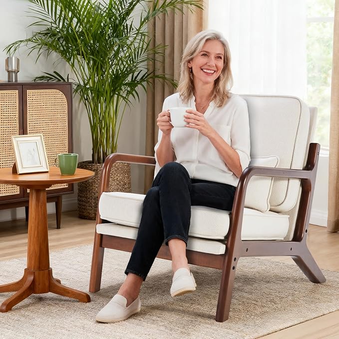 DUMOS Accent Chairs Set of 2, Mid Century Modern Chair