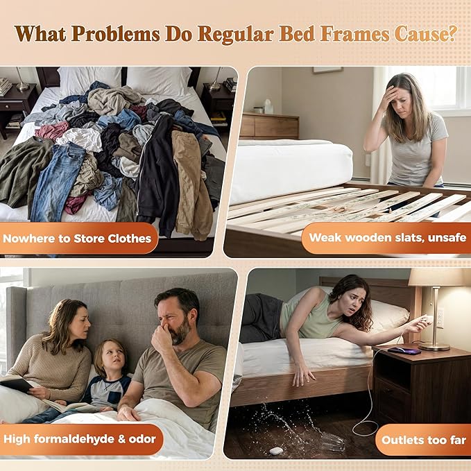 PRAISUN Bed Frame Full Size