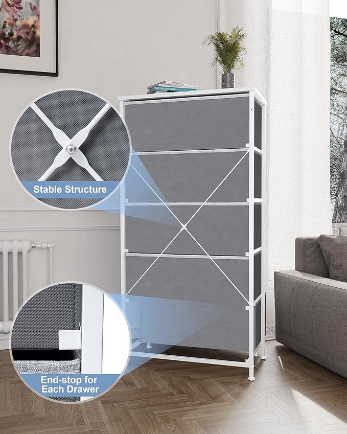 Crestlive Products Vertical Dresser Storage Tower
