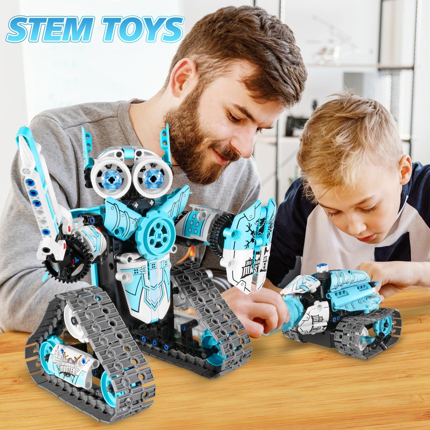 MOJINO STEM Robot Building Kit for Boys 6-12, APP & Remote Control RC Toy for Kids Science LearningDIY Educational Gift Set for Age 6 7 8 9 10 11 12+ Boys & Girls