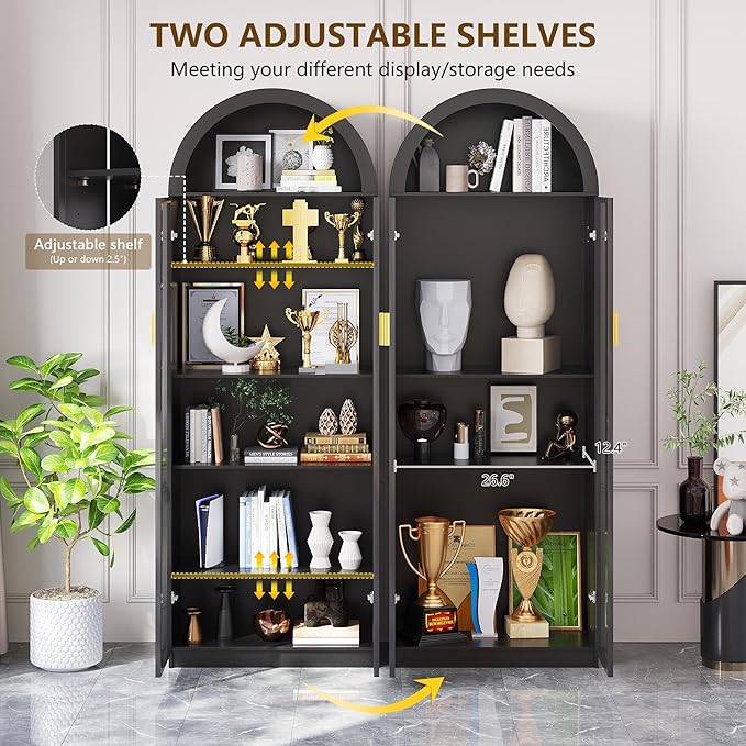 FREDEES Arched Display Cabinet