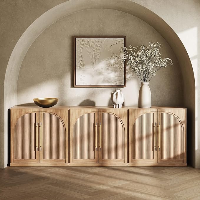 BELLEZE Set of 3 Modular Sideboard