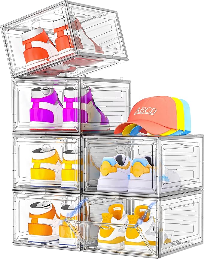 7 code Shoe Organizer, Collapsible Closet Storage Rack