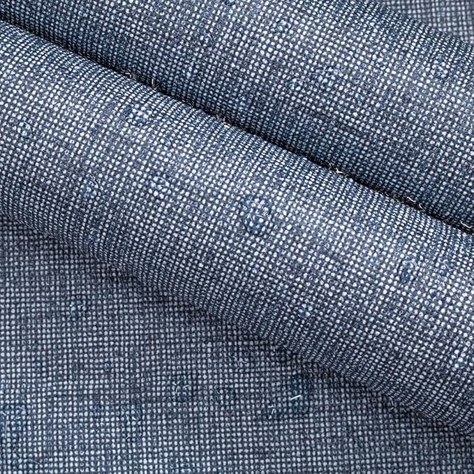 Blue Grasscloth Peel and Stick Wallpaper Textured Contact Paper 15.7in x