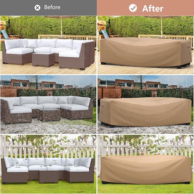 Mrrihand Heavy Duty Patio Furniture Covers, Outdoor Furniture Covers Waterproof