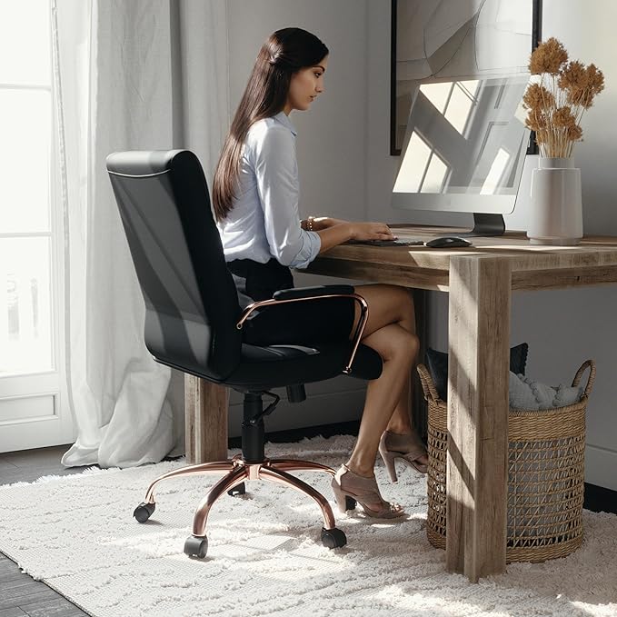 Flash Furniture Whitney Mid-Back Swivel LeatherSoft Desk Chair