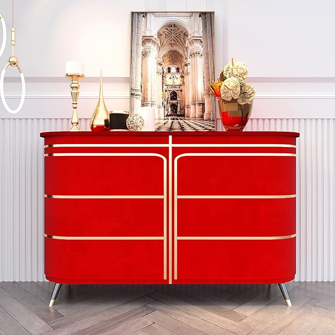 VEELIKE Bright Red Velvet Flocking Liner Self Adhesive Felt Drawer Liners