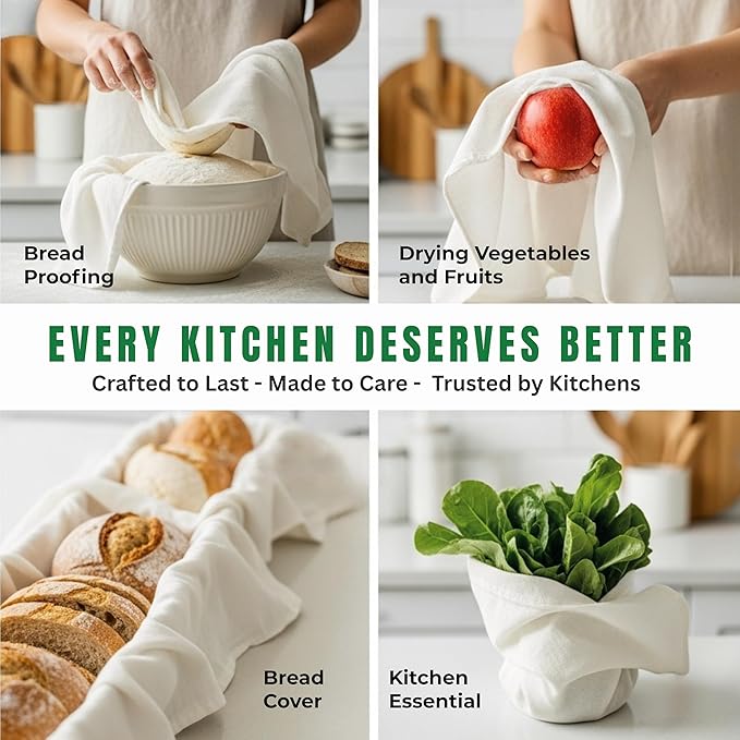 Flour Sack Towels – 24 Pack Cotton Kitchen Dish Towel, Tea Towels