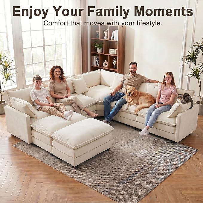 111.4" V-Shaped Corner Couch Sectional