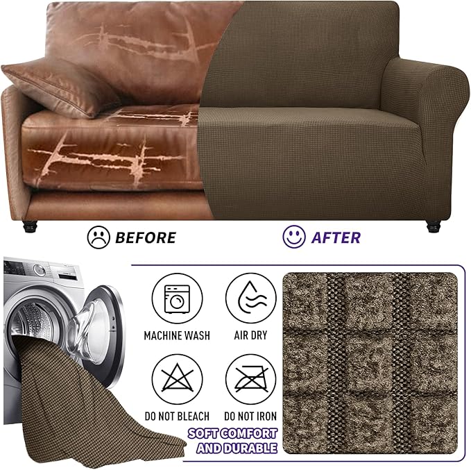 ZNSAYOTX Stretch Oversized Couch Cover Universal Sofa Covers