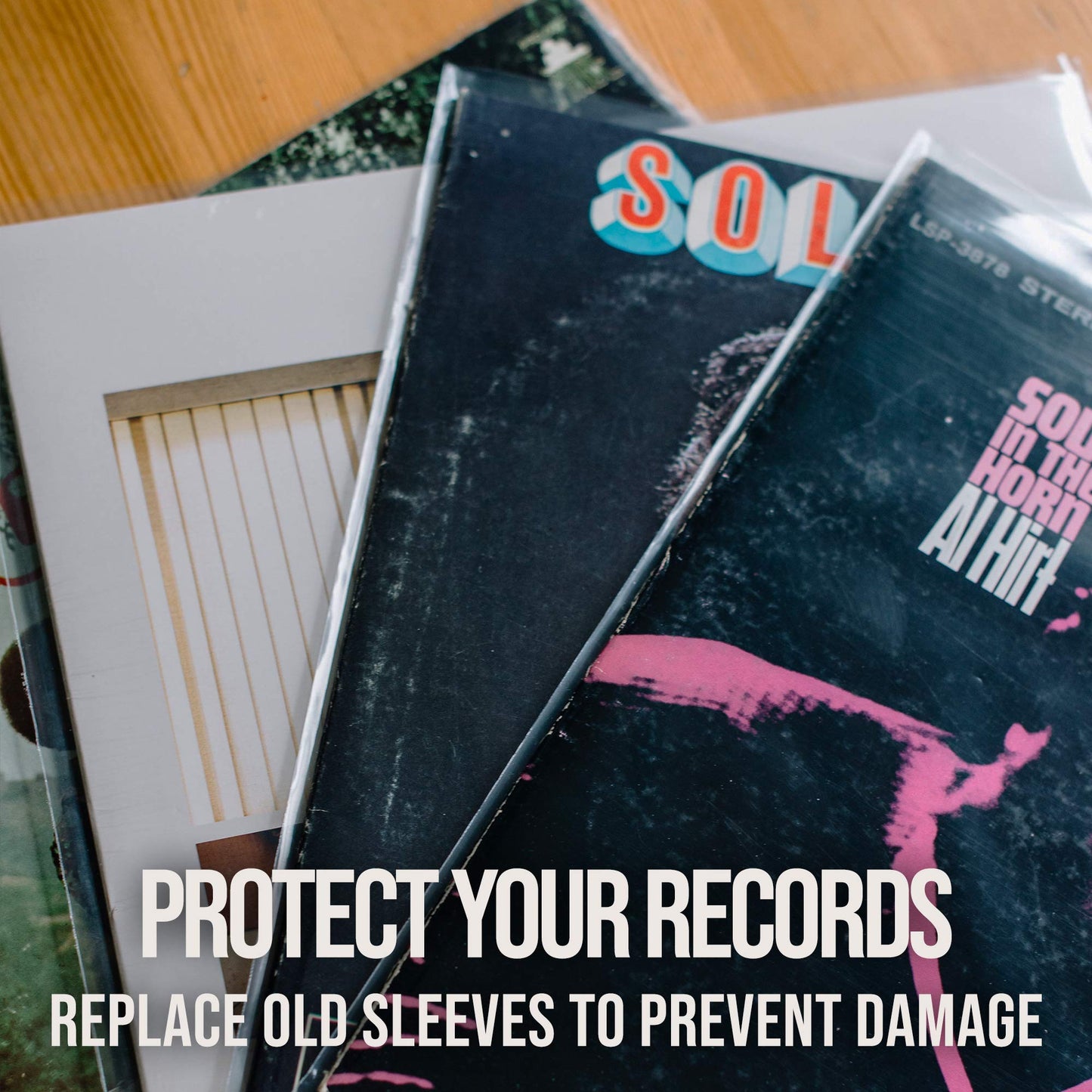 Vinyl Fever Inner Record Sleeves - Heavyweight Acid Free Paper with Rounded Corners for LP Records Storage (25 Pack)