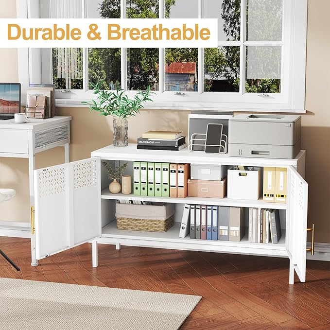 Tokawa Metal Storage Cabinet, 2-Door Short Locker Cabinets