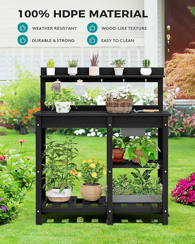 SERWALL Outdoor Potting Bench