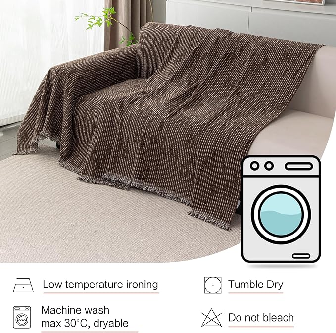 MYSKY HOME Couch Covers for 2 Cushion Couch Sectional Sofa, L Shape Sofa