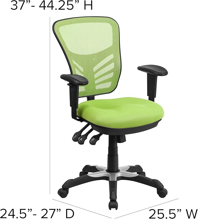 Flash Furniture Nicholas Mid-Back Swivel Office and Gaming Chair, Ergonomic