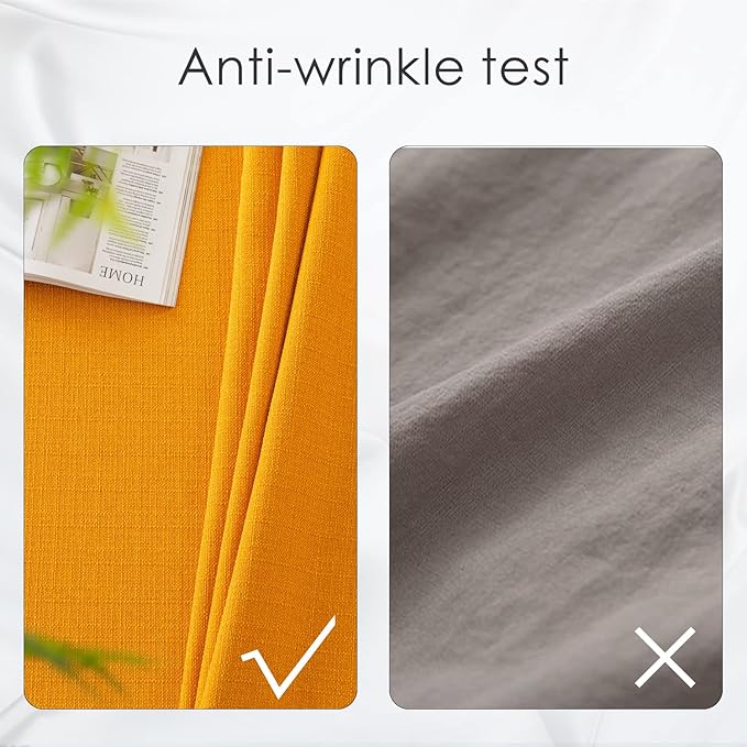 BALCONY & FALCON Rectangle Tablecloth Washable Wrinkle Resistant and Water